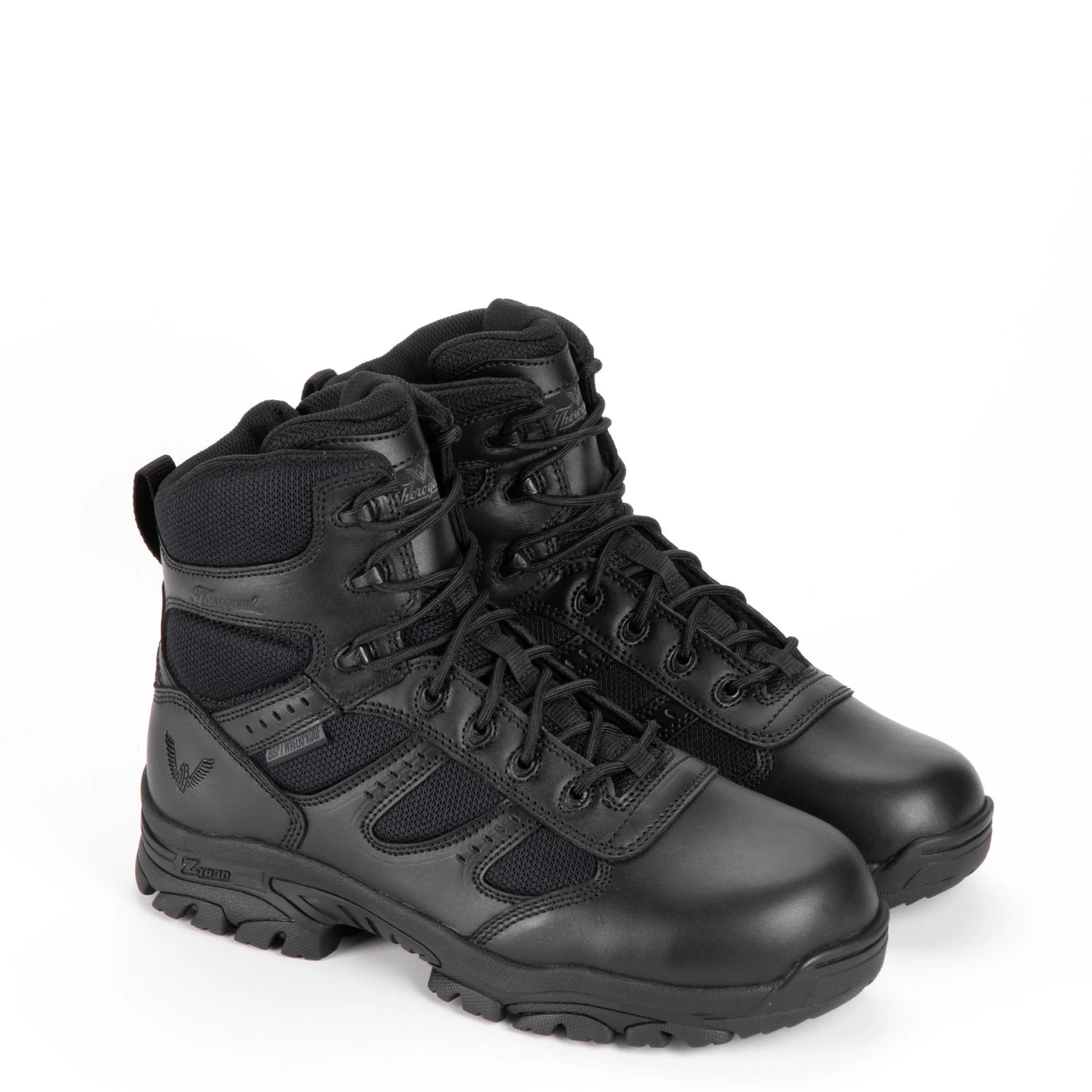 'Thorogood' Men's 6" Deuce WP Tactical Side Zip Soft Toe - Black 2 'Thorogood' Men's 6" Deuce WP Tactical Side Zip Soft Toe - Black - Image 2