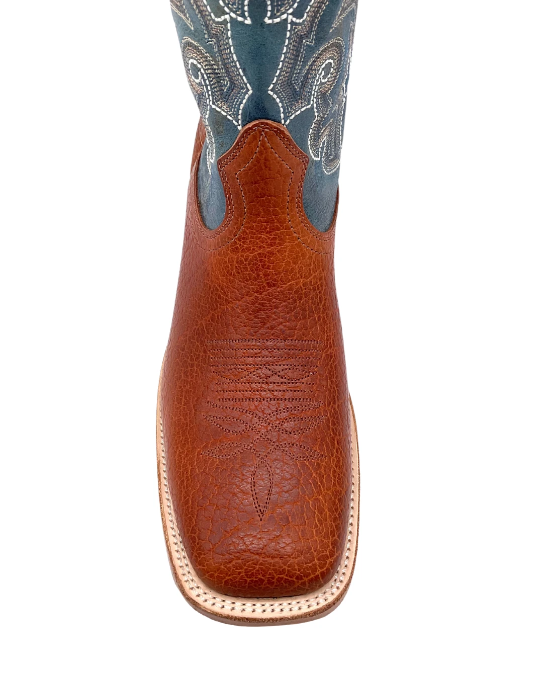 'Boulet' Men's 13" Western Square Toe - Utta Whisky / Puma Turqueza 2 'Boulet' Men's 13" Western Square Toe - Utta Whisky / Puma Turqueza - Image 2