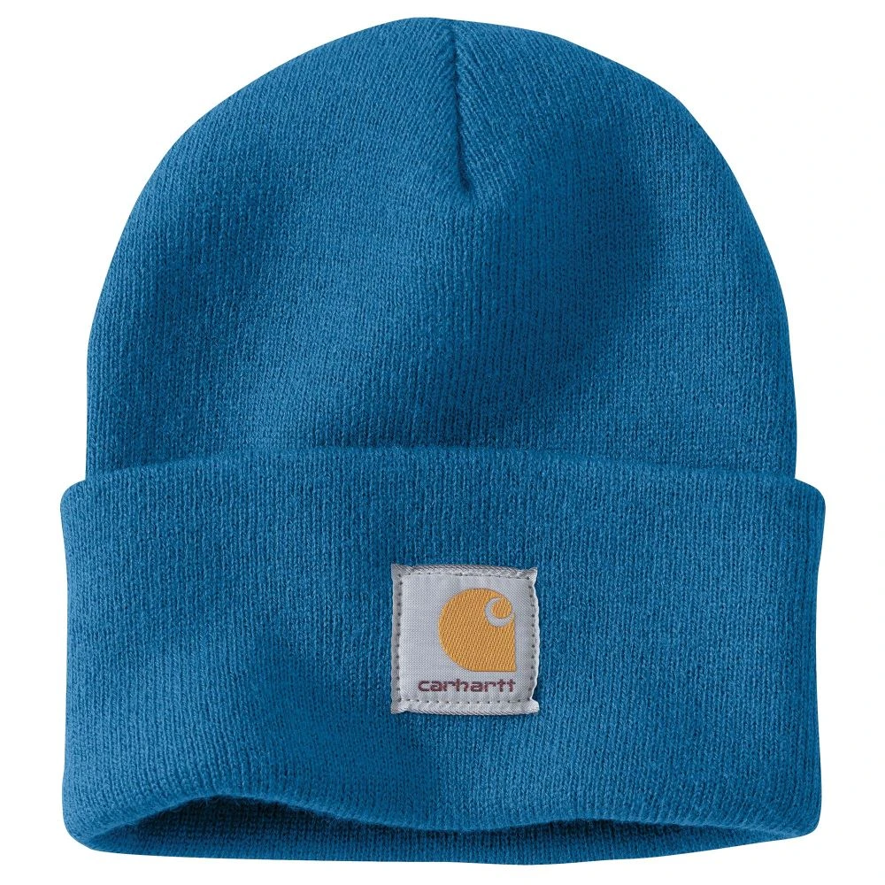 'Carhartt' Acrylic Watch Knit Hat - Marine Blue 1 'Carhartt' Acrylic Watch Knit Hat - Marine Blue