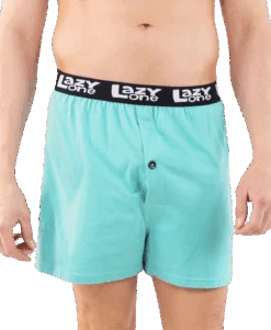 'Lazy One' Men's Gas Station Boxer - Aqua Blue -Outdoor Clothing Sale B287 WEB MS1F01 1024x1024@2x