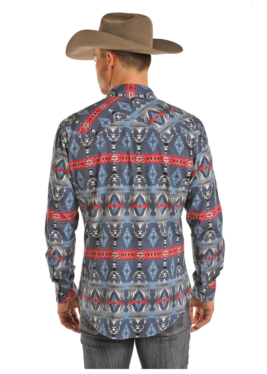 'Rock & Roll' Dale Brisby Aztec Snap Shirt - Aztec 2 'Rock & Roll' Dale Brisby Aztec Snap Shirt - Aztec - Image 2