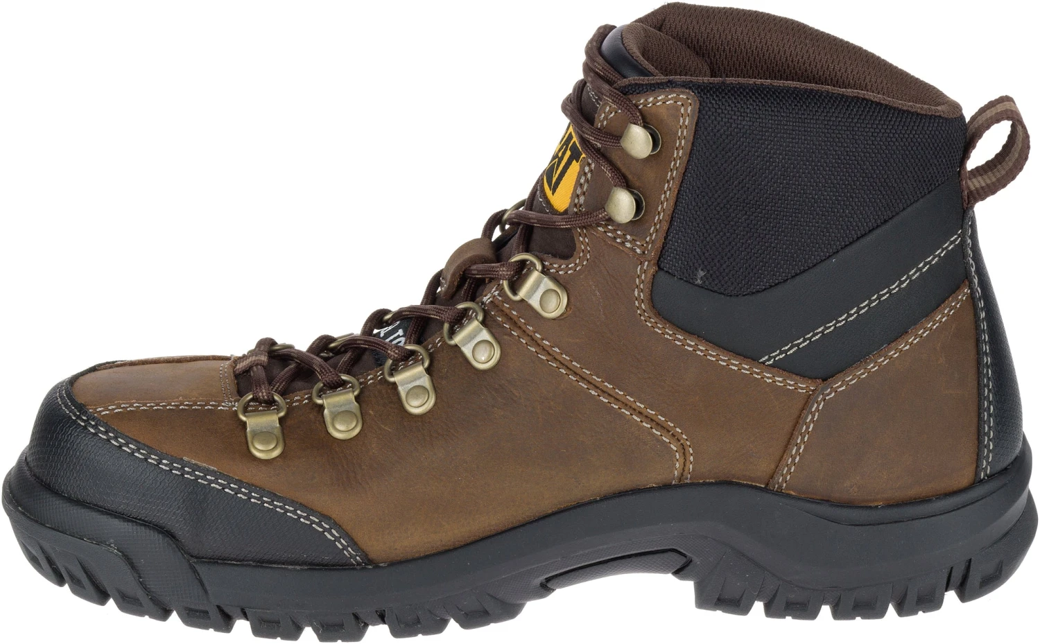 'Caterpillar' Men's 6" Threshold WP, EH, Steel Toe - Brown / Black 3 'Caterpillar' Men's 6" Threshold WP, EH, Steel Toe - Brown / Black - Image 3
