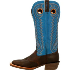 'Durango' Men's 15" Rebel Pro Western Saddle Boot - Chestnut / Brilliant Blue -Outdoor Clothing Sale DDB0337 instep profile 1024x1024@2x