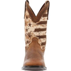 'Durango' Men's 11" Westward Saddlehorn Digital Camo Flag - Brown -Outdoor Clothing Sale DDB0397 front 1024x1024@2x