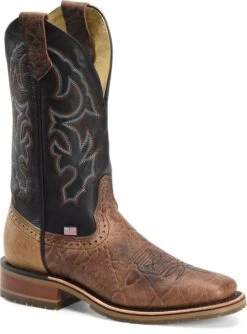 'Double H' Men's 12" Grissom SR Square Toe I.C.E. ™ Roper - Kenia Cognac / Summer Tan / Black 12 'Double H' Men's 12" Grissom SR Square Toe I.C.E. ™ Roper - Kenia Cognac / Summer Tan / Black -Outdoor Clothing Sale DH4644 500xauto 1024x1024@2x