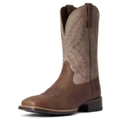 'Ariat' Men's Rawly Ultra Square Toe - Brown -Outdoor Clothing Sale F21 MNS WEST 10038370 3 4 front 1024x1024@2x