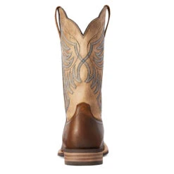 'Ariat' Men's 12" Everlite Blazin Western Square Toe - Whole Wheat / Sand Dollar -Outdoor Clothing Sale F22 MNS WEST 10042436 heel 1024x1024@2x