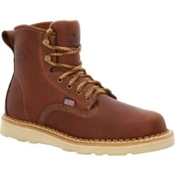 'Georgia Boot' Men's 6" Wedge Moc Toe EH Soft Toe - Brown -Outdoor Clothing Sale GB00356 1024x1024@2x