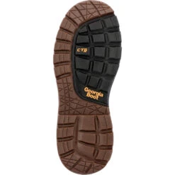 'Georgia Boot' Men's 6" Over Time EH WP Soft Toe - Brown -Outdoor Clothing Sale GB00521 outsole 1024x1024@2x