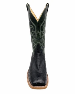 'Anderson Bean' Men's 13" HorsePower Top Hand Full Quill Ostrich - Black / Emerald Explosion -Outdoor Clothing Sale HP80043 1024x1024@2x