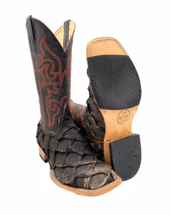 'Anderson Bean' Men's 13" HorsePower Top Hand Big Bass Square Toe - Pirarucu / Royal Blue Mad Dog -Outdoor Clothing Sale HP80066 1024x1024@2x