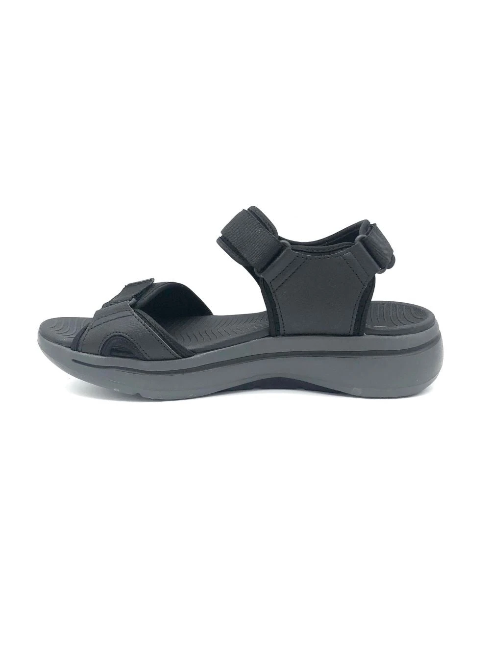 'Skechers' Men's GOwalk Arch Fit Sandal - Black / Charcoal 5 'Skechers' Men's GOwalk Arch Fit Sandal - Black / Charcoal - Image 5