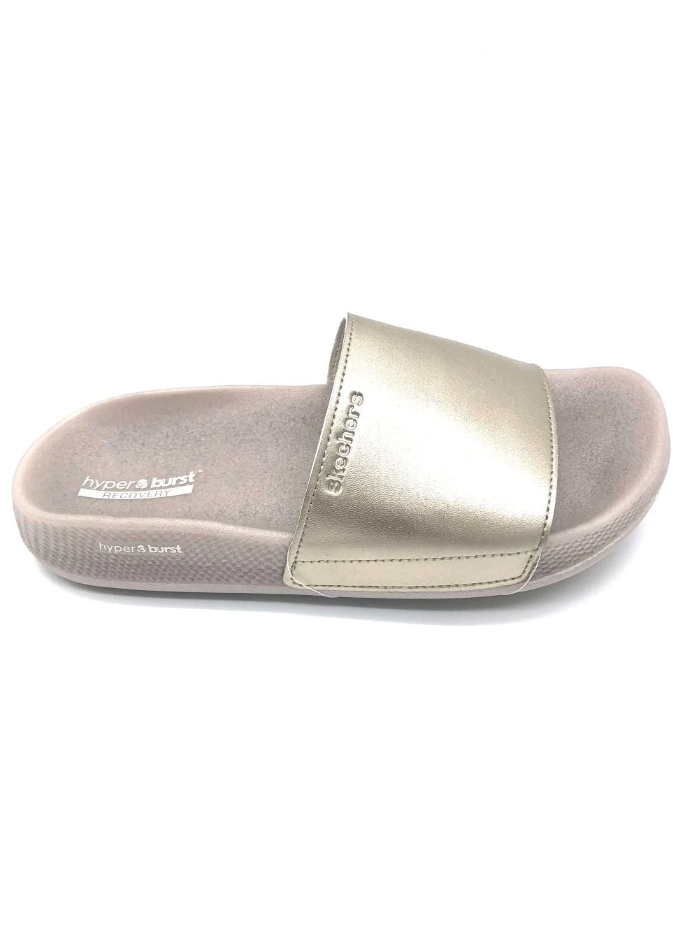 'Skechers' Women's Hyper Slide Shine On Sandal - Gold 1 'Skechers' Women's Hyper Slide Shine On Sandal - Gold