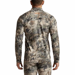 'Sitka' Men's Core Midweight Zip T-Shirt - Big Game : Optifade Open Country -Outdoor Clothing Sale Img SITKA BG 2021 10068 OB Mens Core Midweight Zip T LS Optifade Open Country 592p Studio 1997 1024x1024@2x
