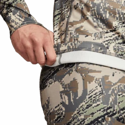 'Sitka' Men's Core Midweight Zip T-Shirt - Big Game : Optifade Open Country -Outdoor Clothing Sale Img SITKA BG 2021 10068 OB Mens Core Midweight Zip T LS Optifade Open Country 592p Studio 2001 1024x1024@2x