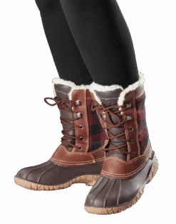 'Baffin' Women's Jasper Insulated WP Boot - Red / Black Plaid -Outdoor Clothing Sale JASPER RAF ONFOOT 1024x1024@2x