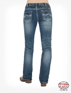 'Cowgirl Tuff' Women's Edgy Bootcut - Medium Wash -Outdoor Clothing Sale JEDGYJ 4 1024x1024@2x