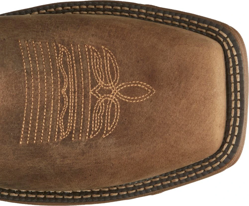 'Justin' Men's 11" Rush Western Square Toe - Peanut Tan / Bronze Orange 2 'Justin' Men's 11" Rush Western Square Toe - Peanut Tan / Bronze Orange - Image 2