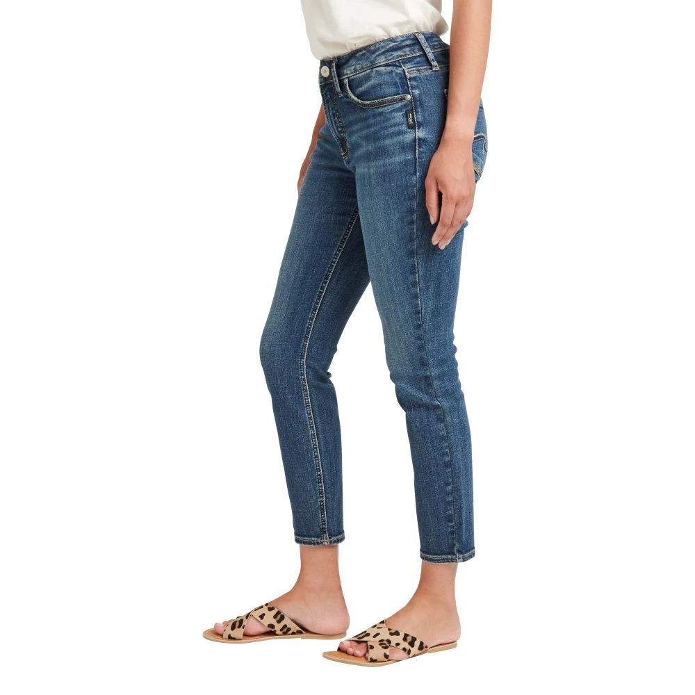 'Silver Jeans' Women's Suki Mid Rise Curvy Capri - Dark Indigo 3 'Silver Jeans' Women's Suki Mid Rise Curvy Capri - Dark Indigo - Image 3