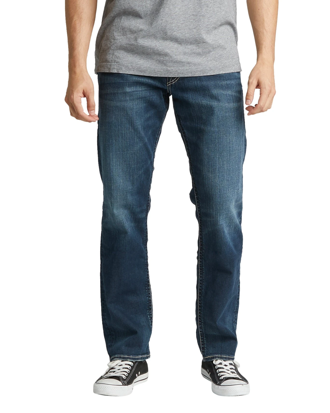 'Silver Jeans' Men's Eddie - Dark Wash Indigo Denim 1 'Silver Jeans' Men's Eddie - Dark Wash Indigo Denim