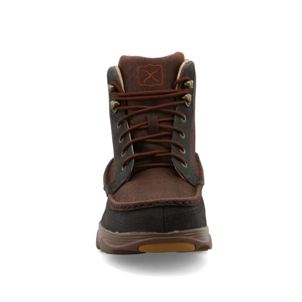 'Twisted X' Men's 6" Crossover Lace Up Soft Toe - Light Brown / Dark Green 4 'Twisted X' Men's 6" Crossover Lace Up Soft Toe - Light Brown / Dark Green - Image 4