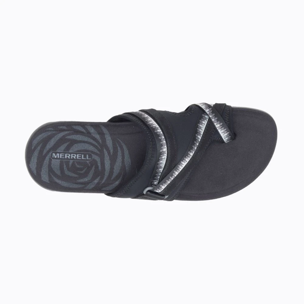 'Merrell' Women's Terran 3 Cush Post Sandal - Black 2 'Merrell' Women's Terran 3 Cush Post Sandal - Black - Image 2