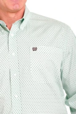 'Cinch' Men's Print Classic Fit Button Down - Green -Outdoor Clothing Sale MTW1105546 4 1024x1024@2x