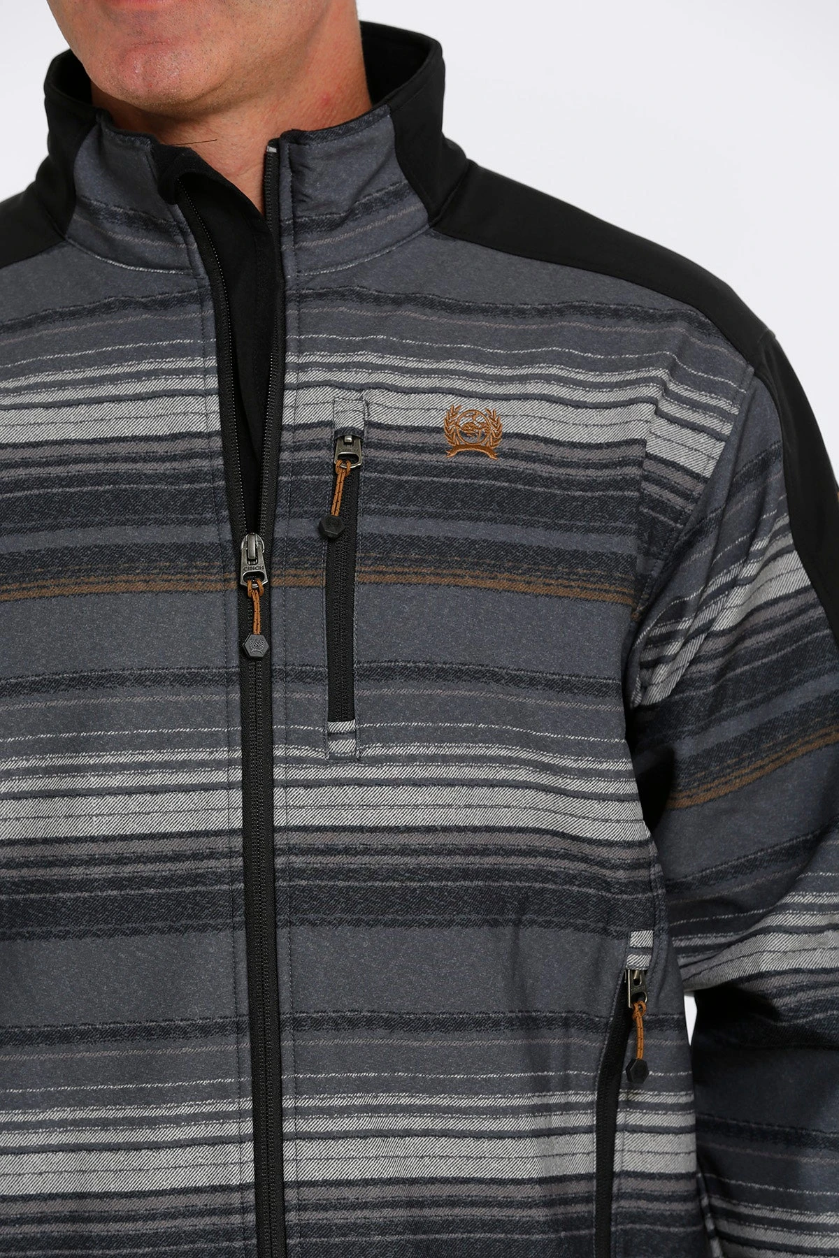 'Cinch' Men's Bonded Jacket - Black 3 'Cinch' Men's Bonded Jacket - Black - Image 3