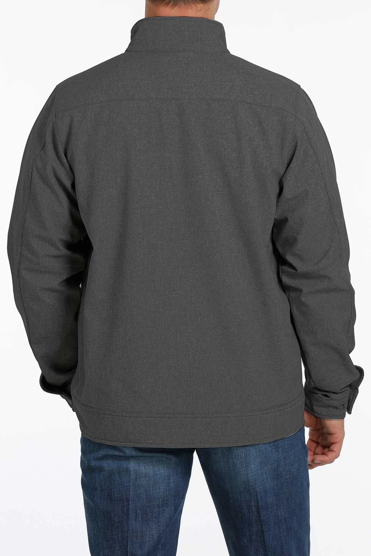 'Cinch' Men's Concealed Carry Bonded Logo Jacket - Charcoal 3 'Cinch' Men's Concealed Carry Bonded Logo Jacket - Charcoal - Image 3
