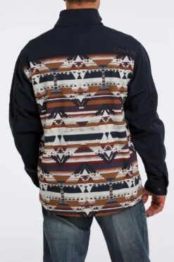 'Cinch' Men's Bonded Jacket - Navy Aztec -Outdoor Clothing Sale MWJ1583001 3 1024x1024@2x