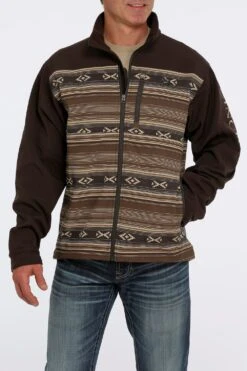 'Cinch' Men's Bonded Jacket - Brown Aztec -Outdoor Clothing Sale MWJ1583002 1 1024x1024@2x