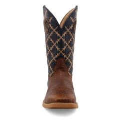 'Twisted X' Men's 12" Tech X Western Square Toe - Rustic Brown/ Navy -Outdoor Clothing Sale MXTR004.08 4800X4800 R 1024x1024@2x