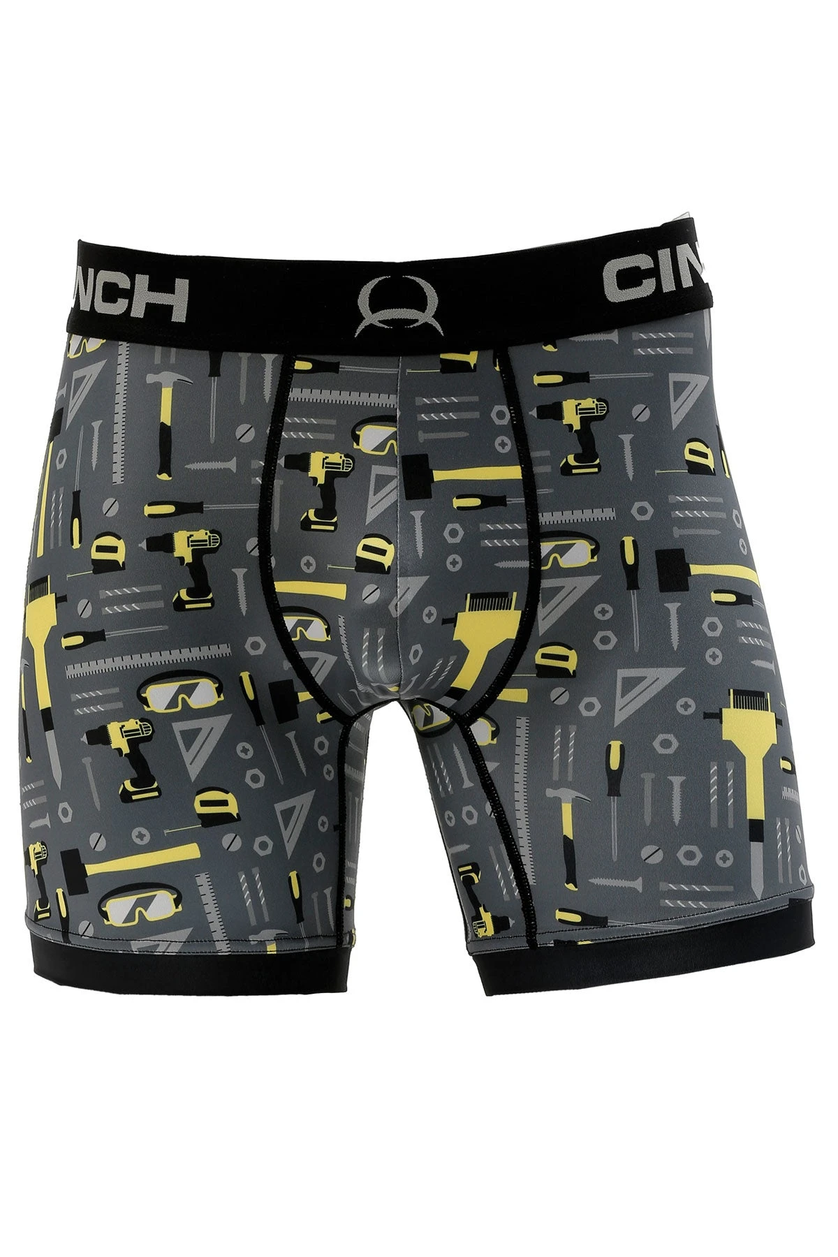 'Cinch' Men's 6" Tools Boxer Brief - Grey 3 'Cinch' Men's 6" Tools Boxer Brief - Grey - Image 3
