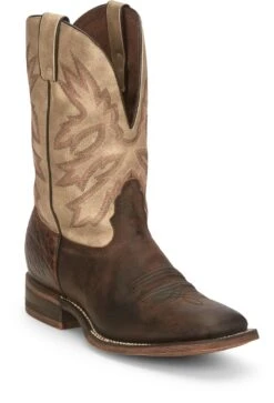 'Nocona' Men's 11" Henry Western Square Toe - Antiqued Brown Cowhide / Vintage Stone -Outdoor Clothing Sale NCA 001 HR5570 1024x1024@2x