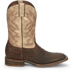 Outdoor Clothing Sale 22 'Nocona' Men's 11" Henry Western Square Toe - Antiqued Brown Cowhide / Vintage Stone