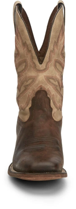 'Nocona' Men's 11" Henry Western Square Toe - Antiqued Brown Cowhide / Vintage Stone -Outdoor Clothing Sale NCA 008 HR5570 1024x1024@2x