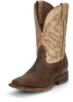 'Nocona' Men's 11" Henry Western Square Toe - Antiqued Brown Cowhide / Vintage Stone -Outdoor Clothing Sale NCA 023 HR5570 1024x1024@2x