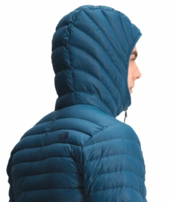 'The North Face' Men's Stretch Down Jacket - Monterey Blue -Outdoor Clothing Sale NF0A3Y55 BH7 modelhood2 1024x1024@2x