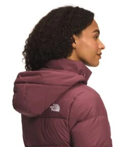 'The North Face' Women's Gotham Jacket - Wild Ginger -Outdoor Clothing Sale NF0A4R33 6R4 modelhood3 1024x1024@2x
