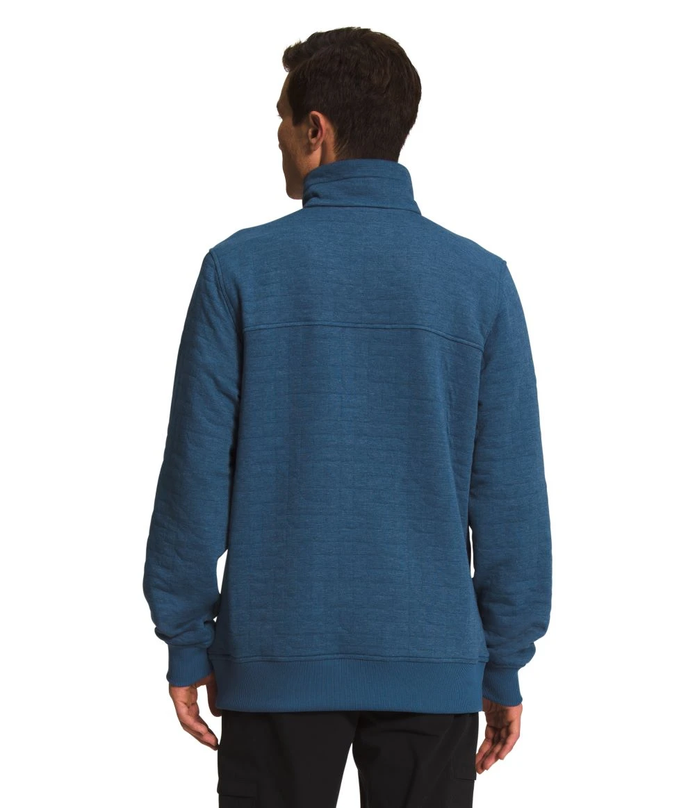'The North Face' Men's Longs Peak Quilted 1/4 Zip - Shady Blue 3 'The North Face' Men's Longs Peak Quilted 1/4 Zip - Shady Blue - Image 3