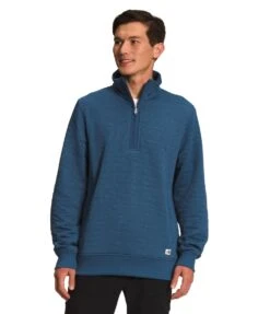 'The North Face' Men's Longs Peak Quilted 1/4 Zip - Shady Blue