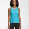 'The North Face' Women's Simple Logo Tri-Blend Tank - Norse Blue Heather