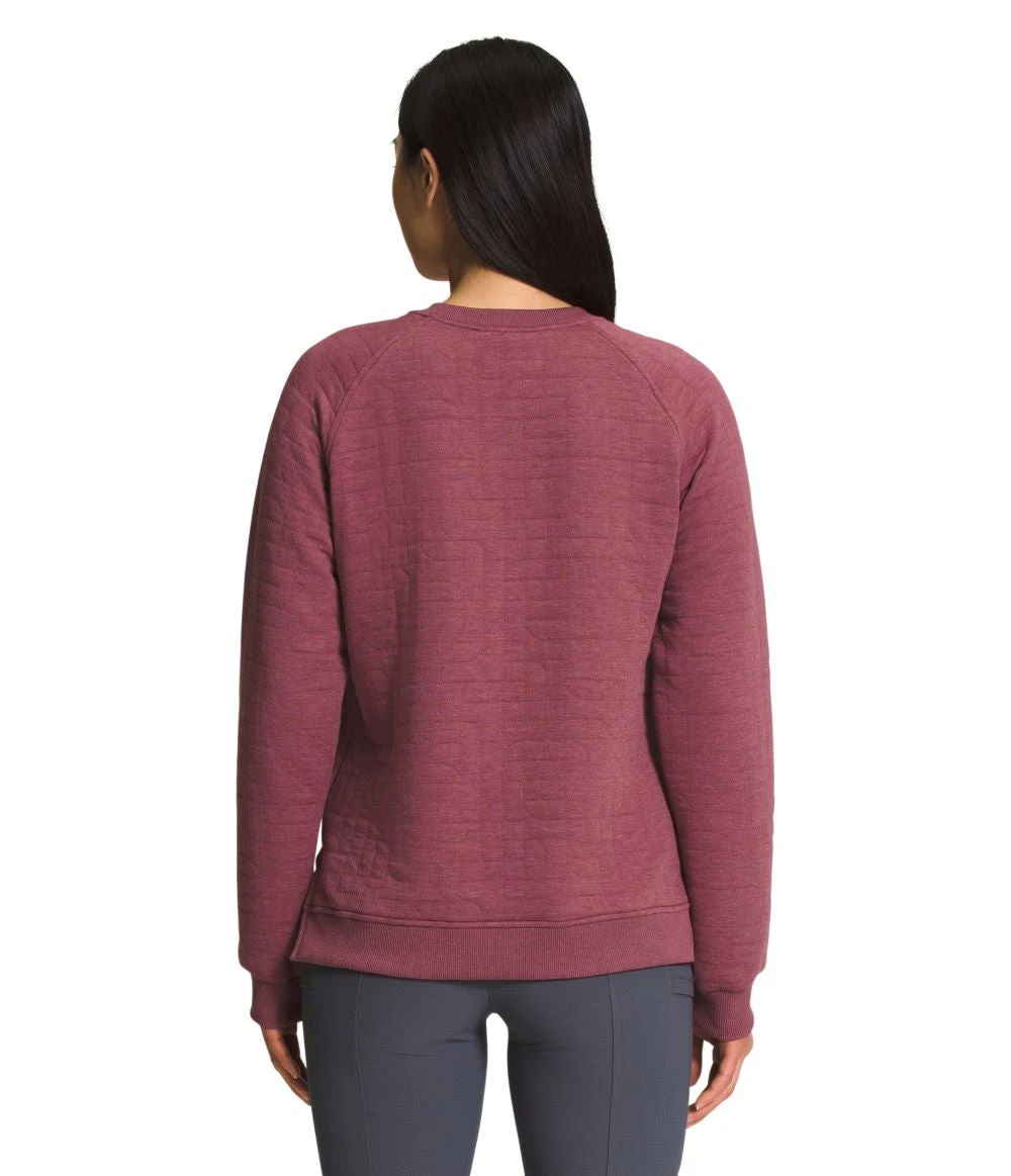 'The North Face' Women's Longs Peak Quilted Crew - Wild Ginger Heather 3 'The North Face' Women's Longs Peak Quilted Crew - Wild Ginger Heather - Image 3