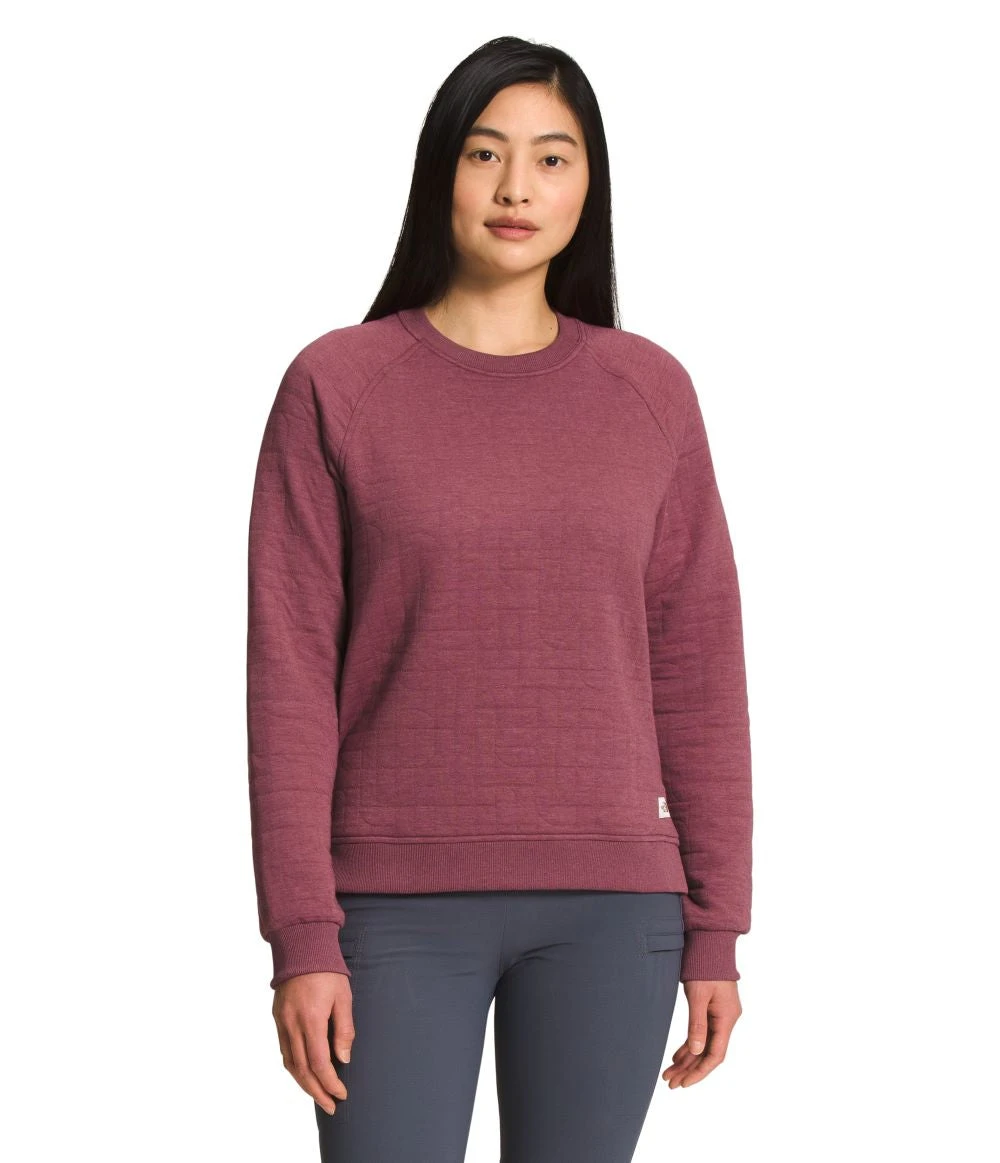 'The North Face' Women's Longs Peak Quilted Crew - Wild Ginger Heather 2 'The North Face' Women's Longs Peak Quilted Crew - Wild Ginger Heather - Image 2