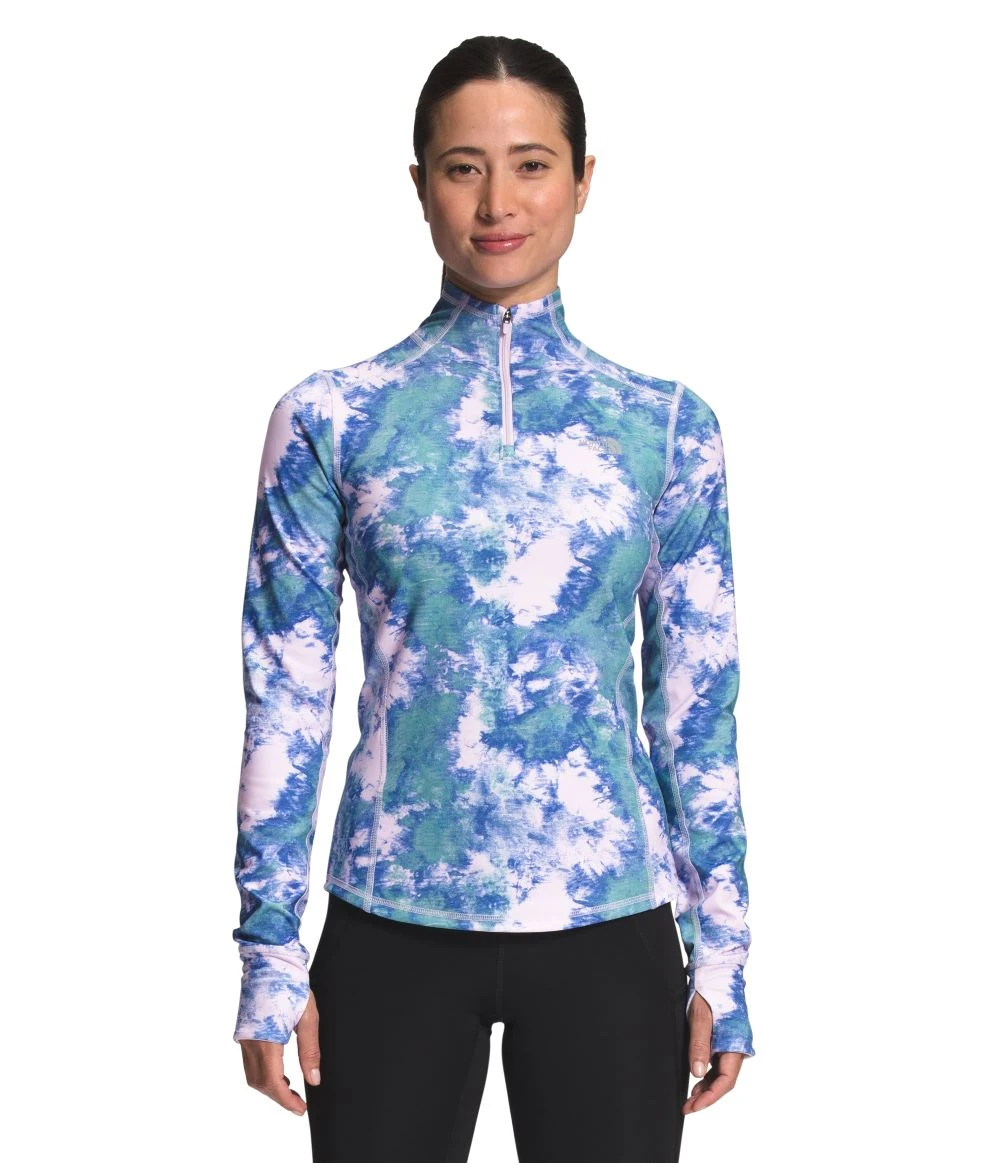 'The North Face' Women's Printed Winter Warm Essential 1/4 Zip - Lavender Fog 1 'The North Face' Women's Printed Winter Warm Essential 1/4 Zip - Lavender Fog