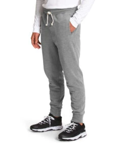 'The North Face' Men's Heritage Patch Joggers - Medium Grey Heather -Outdoor Clothing Sale NF0A7WXI DYY model34 1024x1024@2x