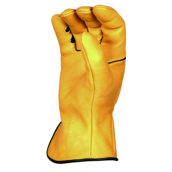 'Bear Knuckles' Double Wedge™ Heavy Duty Cowhide Driver Glove - Yellow 4 'Bear Knuckles' Double Wedge™ Heavy Duty Cowhide Driver Glove - Yellow - Image 4