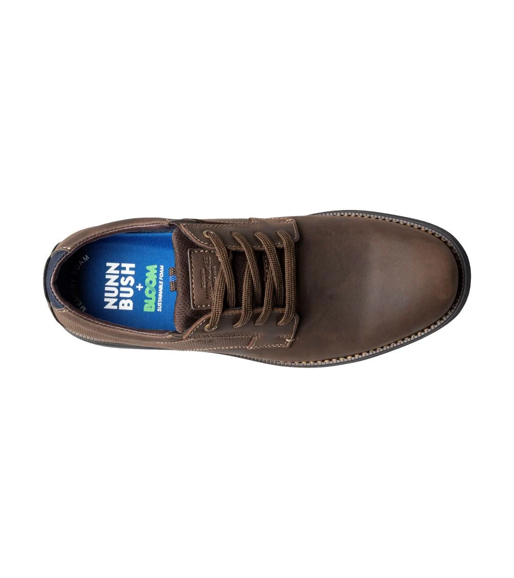 'Nunn Bush' Men's Otto Plain Toe Oxford - Brown 2 'Nunn Bush' Men's Otto Plain Toe Oxford - Brown - Image 2