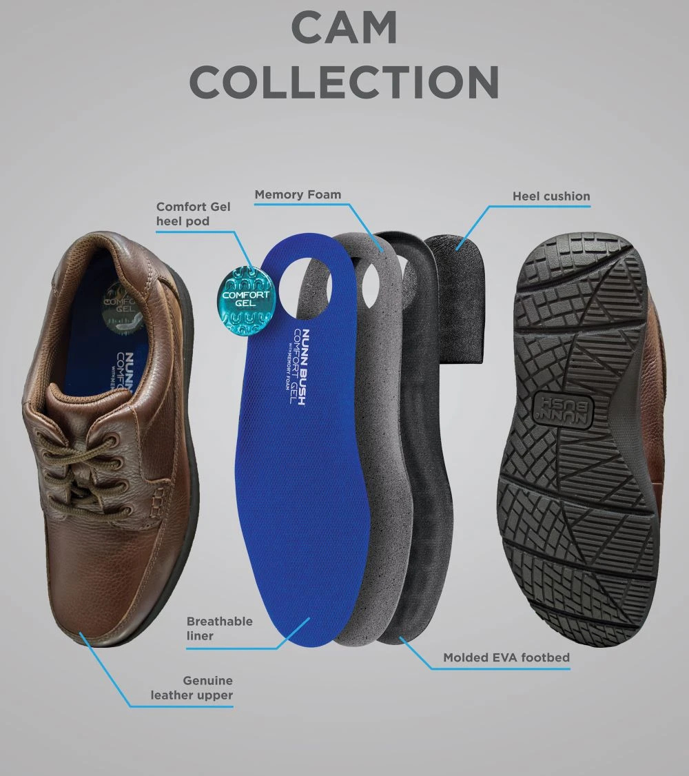 'Nunn Bush' Men's Cam Moc Toe Oxford - Brown Crazy Horse 7 'Nunn Bush' Men's Cam Moc Toe Oxford - Brown Crazy Horse - Image 7