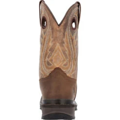 'Rocky' Men's 11" Ram's Horn EH Western Square Toe - Western Dark Brown 11 'Rocky' Men's 11" Ram's Horn EH Western Square Toe - Western Dark Brown -Outdoor Clothing Sale RKW0393 back 1024x1024@2x
